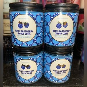 Bath and Body Works Blue Raspberry Snow Cone Single Wick Candles
